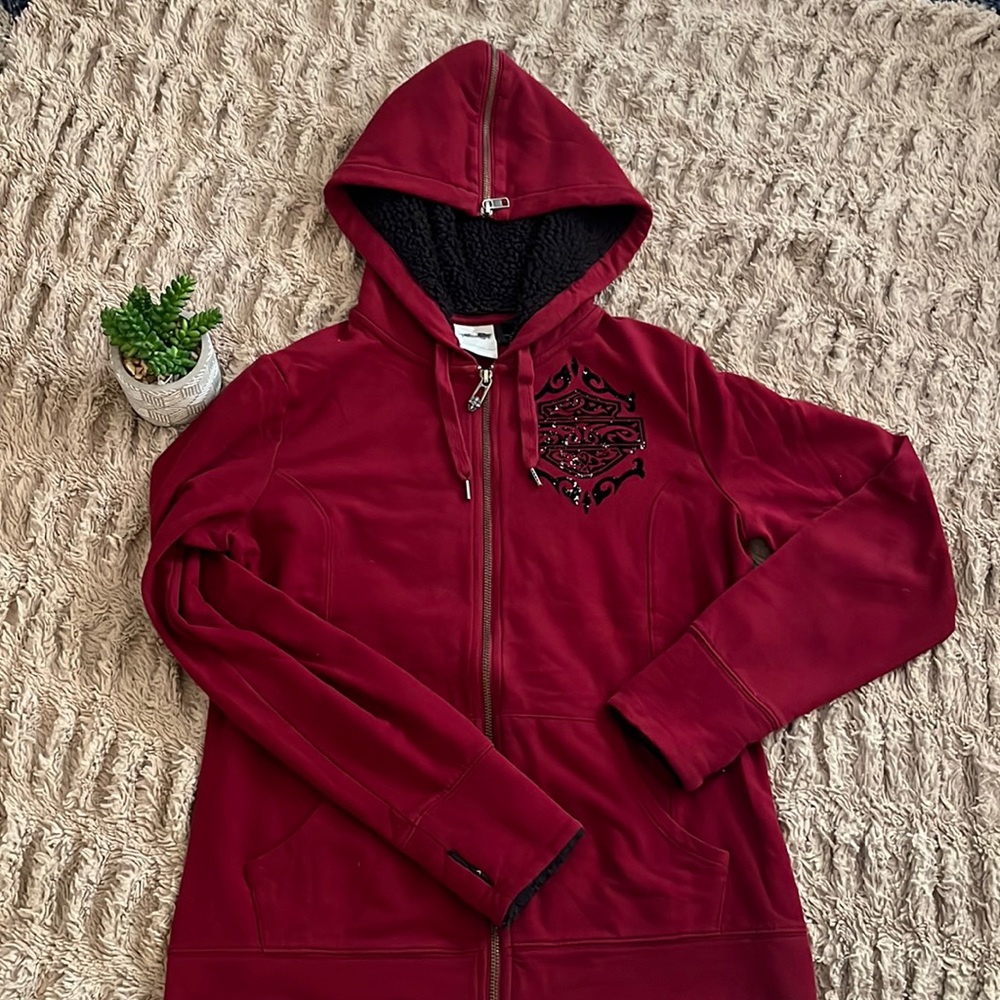 Harley Davidson zip up sweatshirt